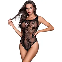 Боді-сітка JSY 7955 атласне шнурівка флористичний декор One size
