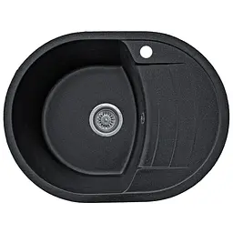 Мийка кухонна Valetti 32N гранітна 610х465 мм чорна - мініатюра 2