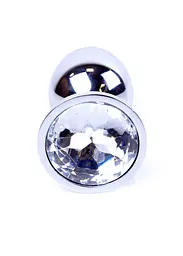 Анальна пробка Jewellery Silver Plug срібляста - мініатюра 2