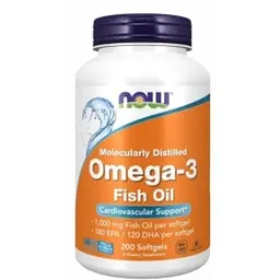 Омега-3 1000 мг у м'яких капсулах №200 Now Foods Omega-3