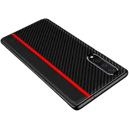 Чохол накладка Primo Cenmaso для Samsung Galaxy A50 2019 ( SMA505 ) Black&Red - мініатюра 2