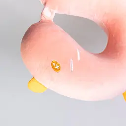 Подушка для шиї Yiwu Duck Memory Foam U-подібна 30х30х10 см рожева - мініатюра 3