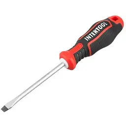 Викрутка плоска шліцева Intertool SL6 x 100 мм Storm VT-3410