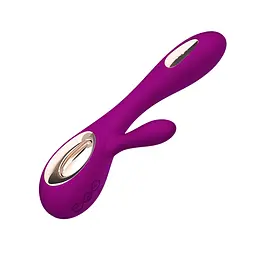 Вібратор-кролик LELO Soraya Wave Deep Rose, манливі рухи стовбура - мініатюра 4