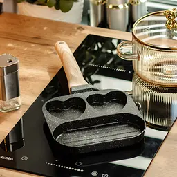 Сковорода для сніданку алюмінієва 18,3*18*2 см, чорний Breakfast HP39569B - мініатюра 7
