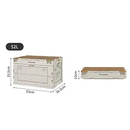 Складаний контейнер Naturehike CNK2450XB020, 52 л, бежево-сірий - мініатюра 5