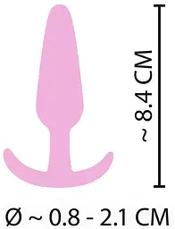 Анальна пробка Cuties Mini Butt Plug 8.4 см (рожевий) - мініатюра 7