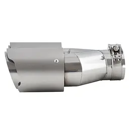 Насадка на подвійний глушник Vitol 241 x 2-89 x 64 мм Матовий Хром (НГ-1209B) - мініатюра 2