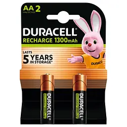 Акумулятор Duracell AA HR6 1300mAh * 2 (5000394039186 / 81367175) - мініатюра 2