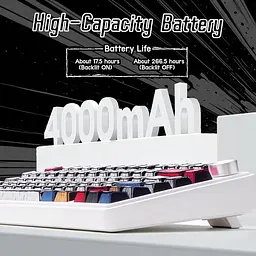 Клавіатура Aula F75 Gasket Reaper Hot-Swap PBT 2.4G Wireless/BT EN/UA Comic (6978080501578) - мініатюра 8
