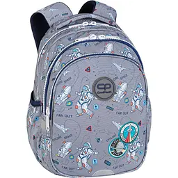 Набір: Рюкзак CoolPack Joy S Indian Zoo 21 л 39х28х15 см S сірий (E29541) + Пенал на блискавці CoolPack Campus Astronaut з органайзером для ручок 23x9x5 см (F062932) - мініатюра 2