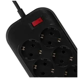 Мережевий фільтр живлення ColorWay CW-CHE64B, 6 розеток/4USB Black (CW-CHE64B) - мініатюра 7