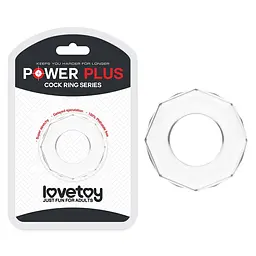 Ерекційне кільце Lovetoy Power Plus Cock Ring Series прозорий - мініатюра 2