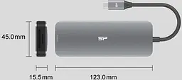 Док-станція - хаб Usb-C Silicon Power 8-in-1 SR30 Docking Station - мініатюра 5