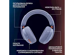 Навушники з мікрофоном Logitech G325 Lightspeed Wireless Lilac (981-001538) - мініатюра 11