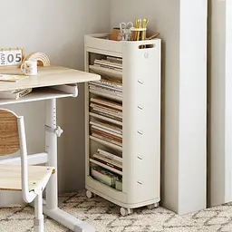 Стелаж Mealux Brooks White/Yellow (KD-E041 White/Yellow) - мініатюра 3