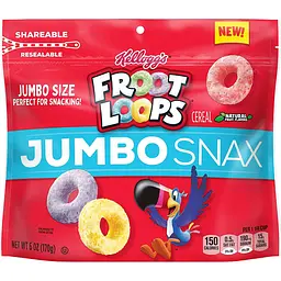 Снеки Froot Loops Jumbo Snax 170g