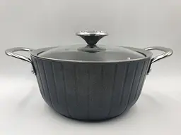 Каструля зі скляною кришкою OMS 3118-28-6-2-black 28 см 6.2 л чорна