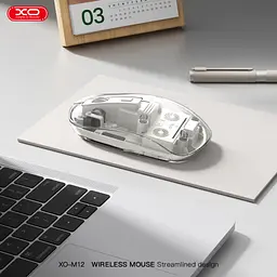 Мишка XO M12 Wireless Transparent/White (M12 White) - мініатюра 4