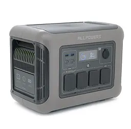 Портативна зарядна станція ALLPOWERS R1500LITE 1600W, 1056Wh LiFePO4, APP Control, Wi-Fi, Bluetooth, MPPT 650w Max - мініатюра 2