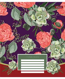 Набір зошитів 1 Вересня Floral series А5 в лінійку 48 аркушів 10 шт. (766450) - мініатюра 5