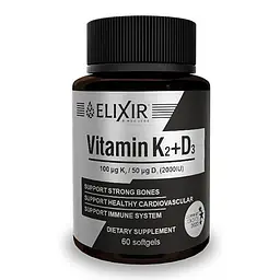 Вітамін Elixir К2 D3 60 капсул