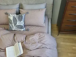 Комплект постільної білизни Washed Cotton з вареної бавовни Брауні Brownie - двоспальний - мініатюра 2