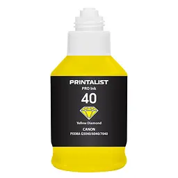 Чорнило PRINTALIST GI-40 для Canon G5040/G6040 190г Yellow водорозчинне (PL40Y) - мініатюра 7
