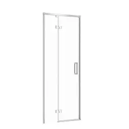 Душові двері Cersanit Larga 80x195 L розпашні профіль хром S932-119, Ліва, прозорий, хром