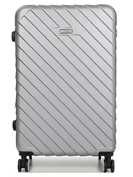 Валіза велика L ABS-пластик Madisson Snowball 03403 78х52х32см 103+17л Срібна - мініатюра 3