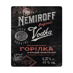 Горілка особлива Nemiroff Originals 40% 0.37 л - мініатюра 4