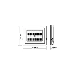 Прожектор TITANUM LED 100 Вт 6500K (TLF1006) - мініатюра 5