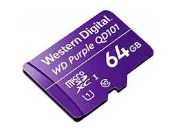Карта пам'яті WD Purple QD101 microSDXC UHS-I Class 10 64 GB (wdD064G1P0C) - мініатюра 2