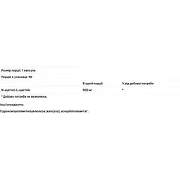 N-ацетил-L-цистеїн Douglas Laboratories N-Acetyl-L-Cysteine 900 мг 90 капсул - мініатюра 3