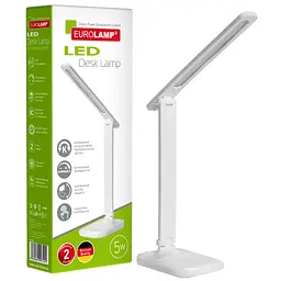 Настольная лампа Eurolamp LED в стиле Hi-Tech, 5W, 3000-5000K, белая (LED-TLG-1(white))