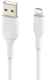 Кабель Belkin USB-A > Lightning заряджання/синхронізації 2м, 12Вт, PVC, білий teh0013626 - мініатюра 3