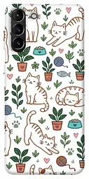 TPU чохол Demsky Cats pattern для Samsung Galaxy S21+