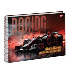 Альбом для малювання Yes А4 40 аркушів 100 г/м² на спіралі Racing