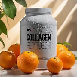 Препарат для суглобів і зв'язок MST Nutrition Collagen Peptides + Fortigel, 1кг - Апельсин