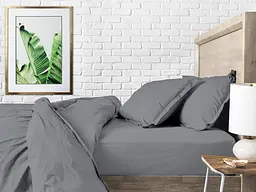 Простирадло Cosas на резинці 90х200 shadow, графіт (Graphite_90x200x20) - мініатюра 3