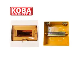 Корпус модульний КОВА внутрішній 8 модулів IP40 пластик КМП-8 В - мініатюра 6