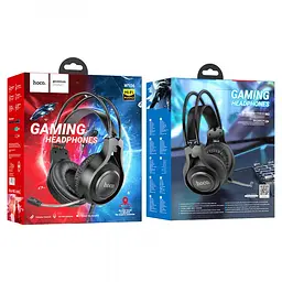 Ігрові навушники з мікрофоном Hoco W106 Tiger Gaming Headset дротові, з наголов'ям Чорні - мініатюра 8