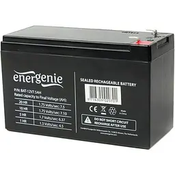 Акумулятор EnerGenie AGM 12V/7.5Ah/90Wh [BAT-12V7.5AH] [125689] - мініатюра 1