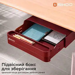 Геймерський стіл Sihoo D07 1.6m Walnut/Black (D07B-101/D07J-101-AB) - мініатюра 4