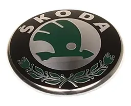 Емблема Skoda D80 мм на скотчі МАЛА (пр-во Польща) ПХ 172.53 - мініатюра 3