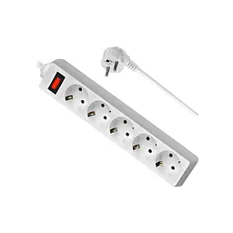Мережевий фільтр живлення Defender ES 3m 5 роз. white (99482) - мініатюра 5