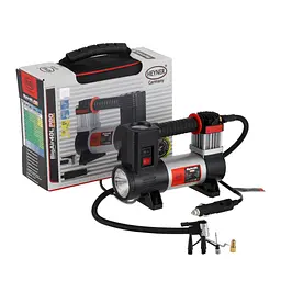 Компресор HEYNER 12v / 190вт / 40л / 7атм / 14А (3 LED ліхтар) в сумці (237100) - мініатюра 2