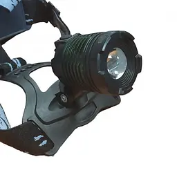 Ліхтар налобний BL 2188 T6 зум 3 режими зарядка USB Type-C комплект 2×18650 - мініатюра 2