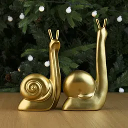 Декоративна статуетка MBM My Home Равлик золота (DH-ST-24 S GOLD) - мініатюра 6