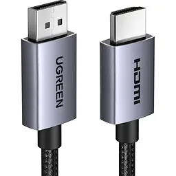 Кабель Ugreen DP125 DisplayPort to HDMI 2.0 4K 3m Black (35843) [140568] - мініатюра 1